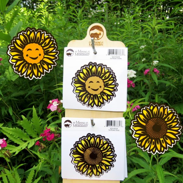 Sunflower Decals in the Garden